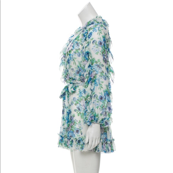 Zimmermann Whitewave Floral Ruffle Playsuit - Picture 4 of 4